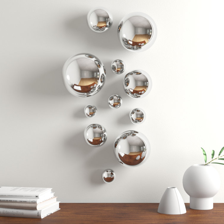 WORLDLY GOODS TOO 11 Piece Spheres Wall Décor Set & Reviews Wayfair